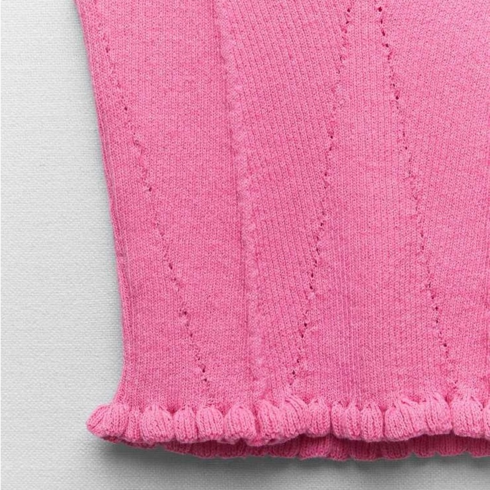 [ ₹880 ] Zara Ribbed Top - Picture 6 of 8